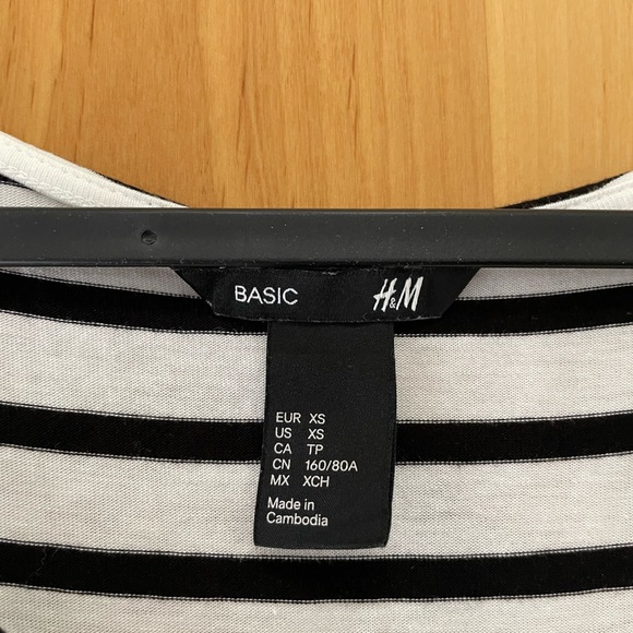 H&M basic striped sleeveless dress - size XS - Picture 3 of 7